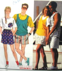 9720 9978 SIMPLICITY UNISEX BOXER SHORTS,T-SHIRT EZ PATTERN XXS-S, M-XL